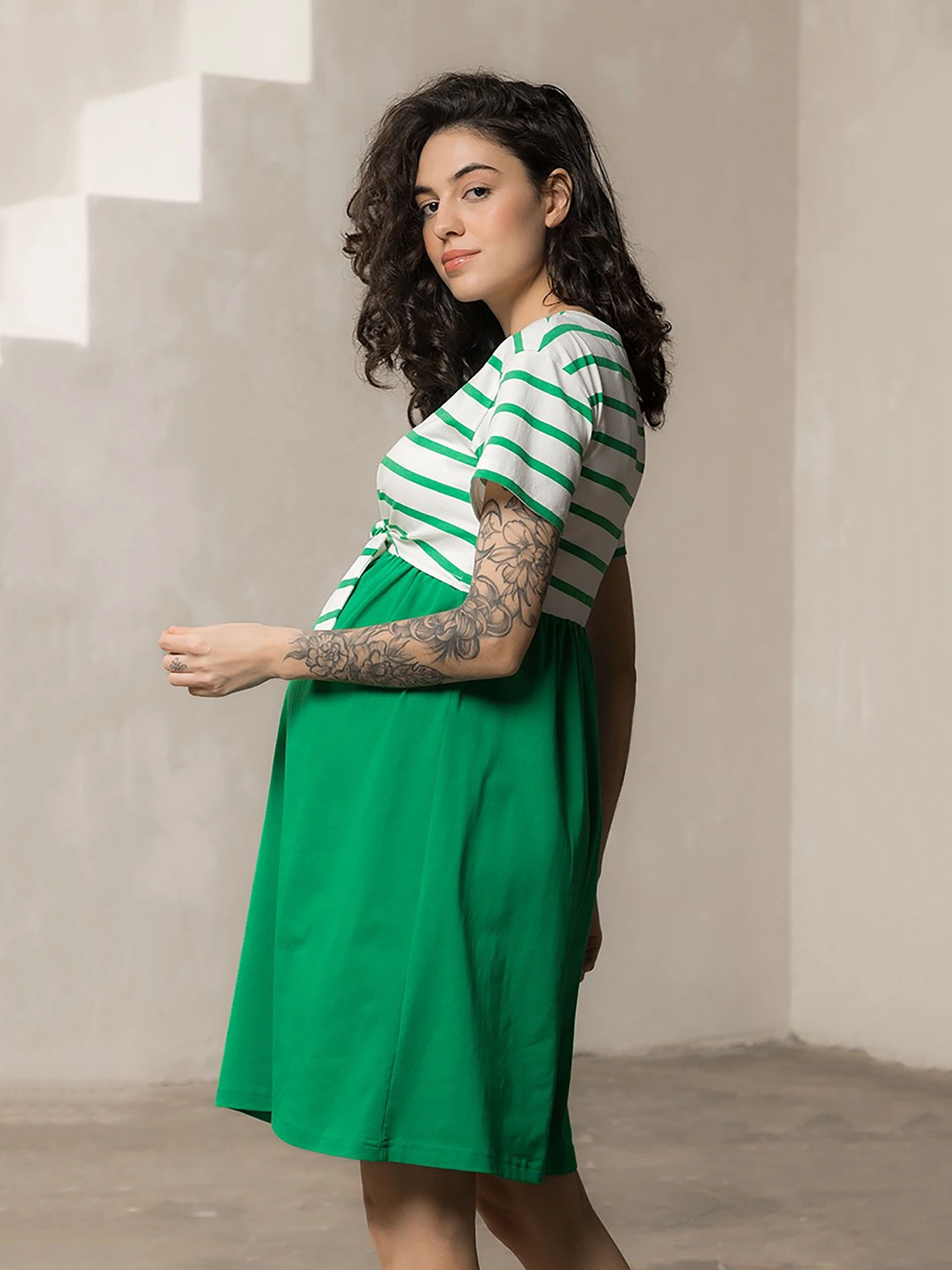 Сукні Yula mama Becky модель BeckyDR-24.032GreenYLMMDR Сукні Yula mama Becky модель BeckyDR-24.032GreenYLMMDR Фото
