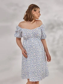 Сукні Yula mama Amadeya модель AmadeyaDR-24.051WhiteBlueYLMMDR Фото