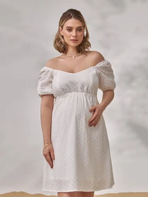 Сукні Yula mama Amadeya модель AmadeyaDR-24.053WhiteYLMMDR Фото