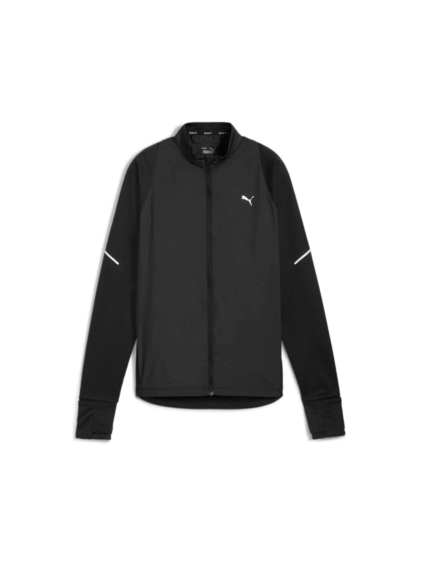 Куртки и дубленки PUMA Run Grid Fleece/woven Jacket модель 525759 Фото