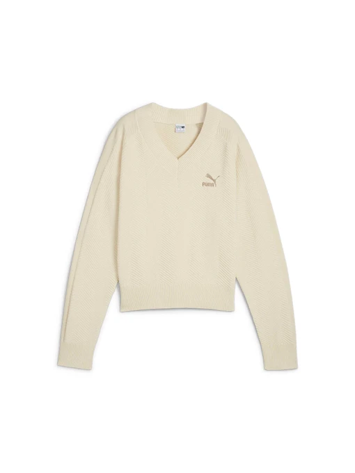 Худі та світшоти PUMA T7 Knitted V-neck Crew модель 627471 Фото