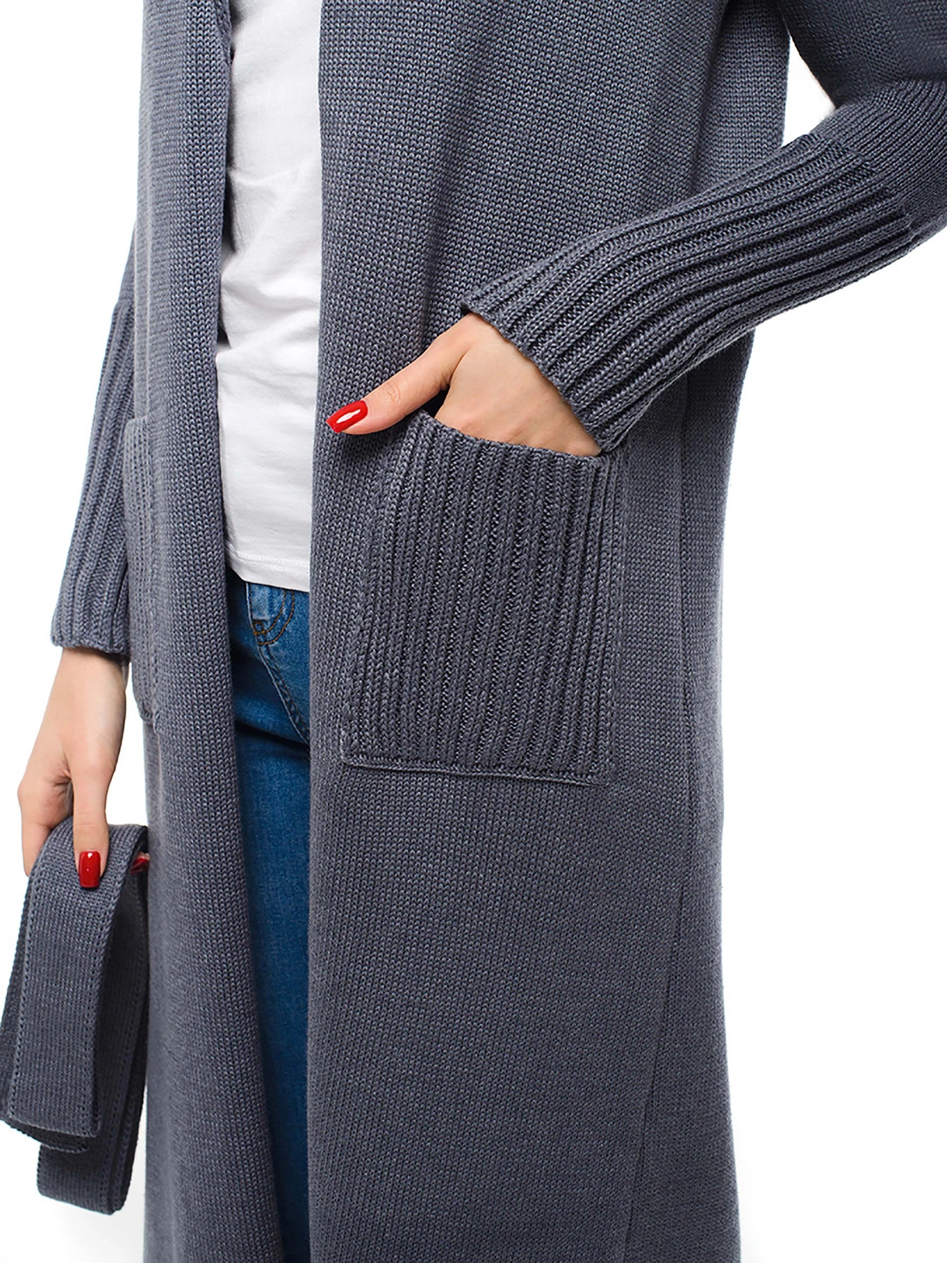 Свитры и кардиганы SVTR модель 492JeansCRDSVTR Свитры и кардиганы SVTR модель 492JeansCRDSVTR Фото