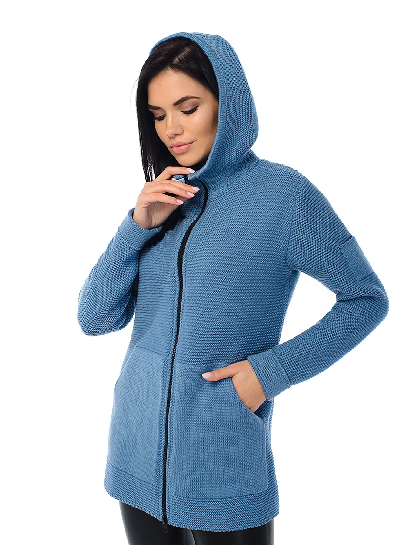 Свитры и кардиганы SVTR модель 405JeansCRDSVTR Свитры и кардиганы SVTR модель 405JeansCRDSVTR Фото