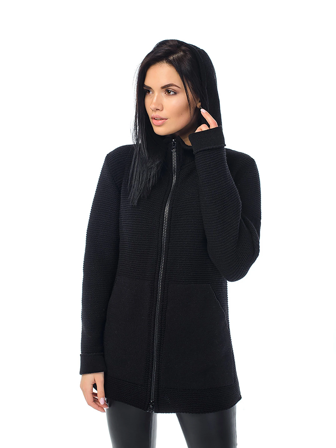 Свитры и кардиганы SVTR модель 405BlackCRDSVTR Свитры и кардиганы SVTR модель 405BlackCRDSVTR Фото