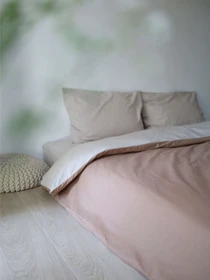 Комплект постельного белья с ткани Ранфорс цвет Карамельно-бежевый BedclozZzes модель 12552 Фото