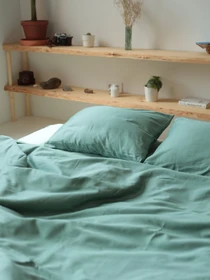 Комплект постельного белья с ткани Сатин цвет Мятный BedclozZzes модель 12877 Фото