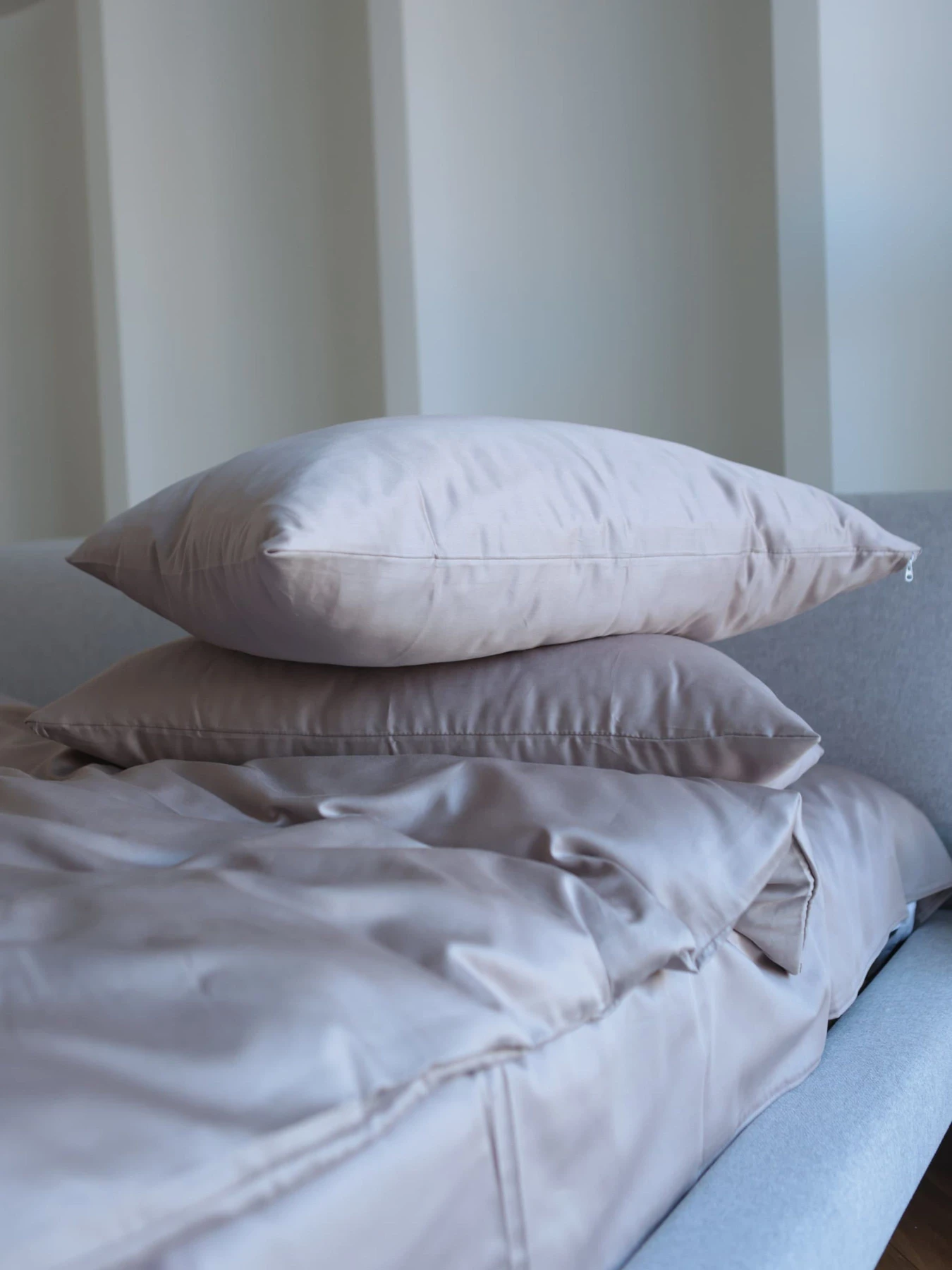 Комплект постельного белья с ткани Сатин цвет Мокко BedclozZzes модель 15563 Комплект постельного белья с ткани Сатин цвет Мокко BedclozZzes модель 15563 Фото