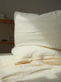 Комплект постельного белья с ткани Хлопок цвет "Бежевый" BedclozZzes модель 12952 Фото