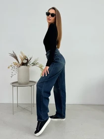 Джинсы ISSA Plus модель WN20-646_темно_синий Фото