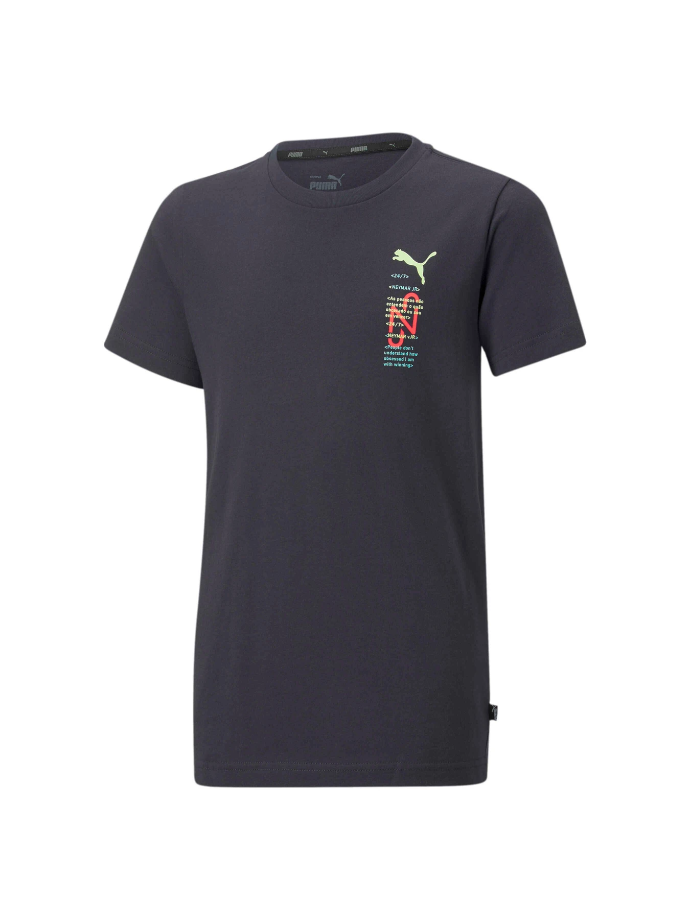 Футболки и поло PUMA Neymar Jr 24/7 Graphictee Jr модель 605775 Фото