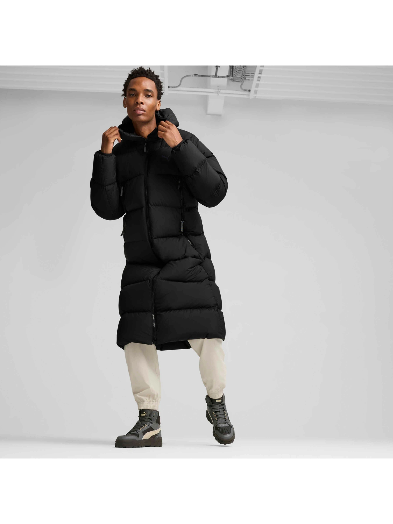 Куртки и дубленки PUMA Long Hooded Down Coat модель 626467 Фото