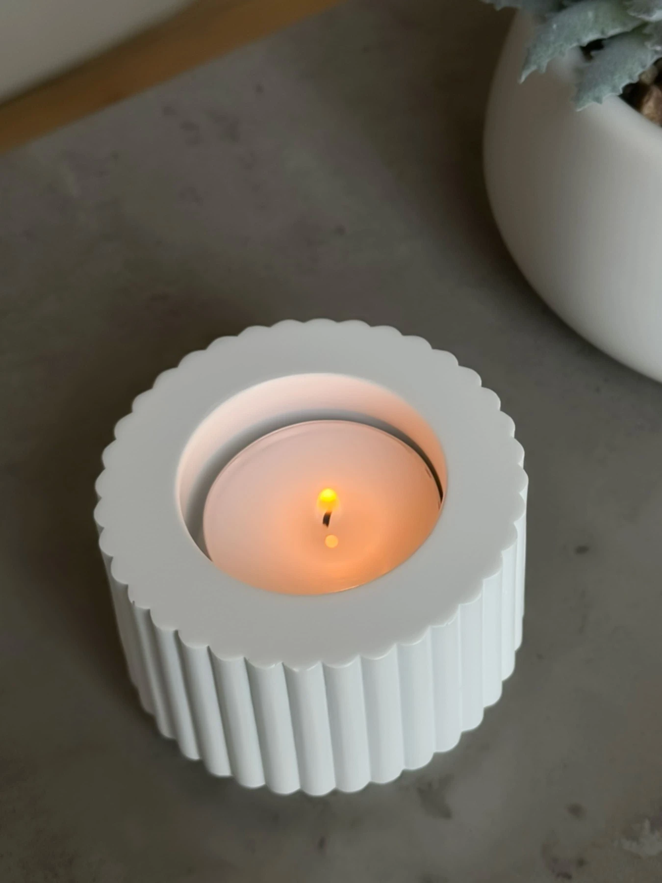 Подсвечник круглый белый MBM HOME модель SK-37 WHITE Фото