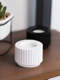Подсвечник круглый белый MBM HOME модель SK-37 WHITE Фото