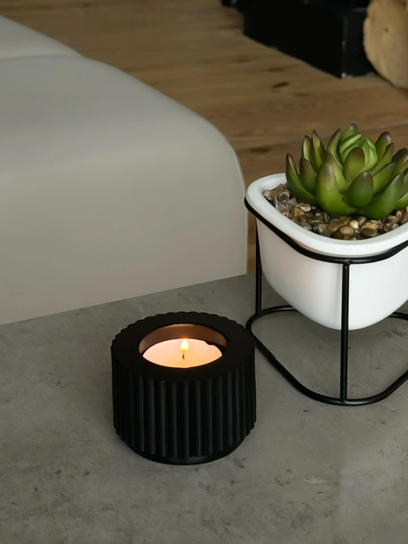 Подсвечник круглый черный MBM HOME модель SK-37 BLACK Фото
