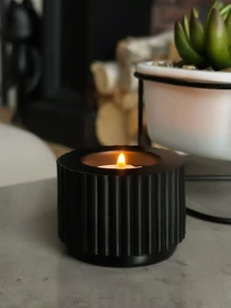 Подсвечник круглый черный MBM HOME модель SK-37 BLACK Фото