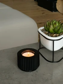 Подсвечник круглый черный MBM HOME модель SK-37 BLACK Фото