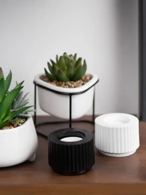 Подсвечник круглый черный MBM HOME модель SK-37 BLACK Фото