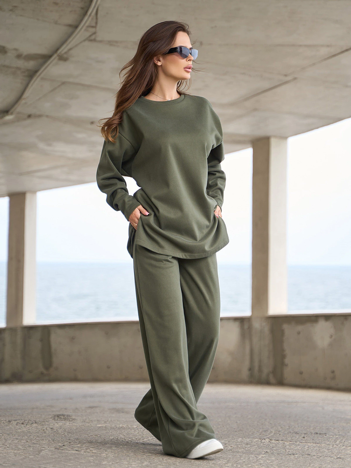 Костюми ISSA Plus модель 14832_хаки Костюми ISSA Plus модель 14832_хаки Фото
