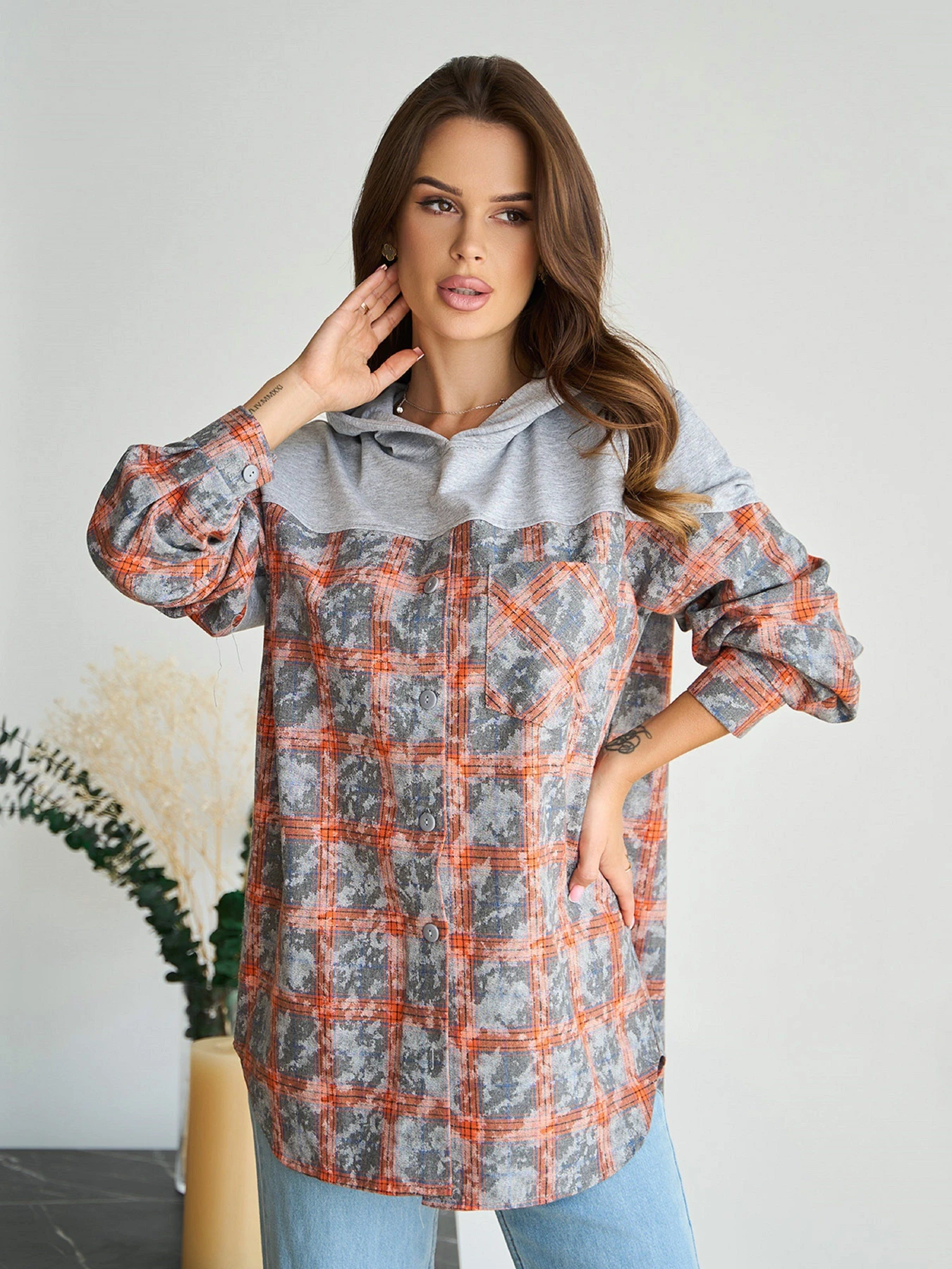 Сорочки ISSA Plus модель 14844_мультиколор Фото