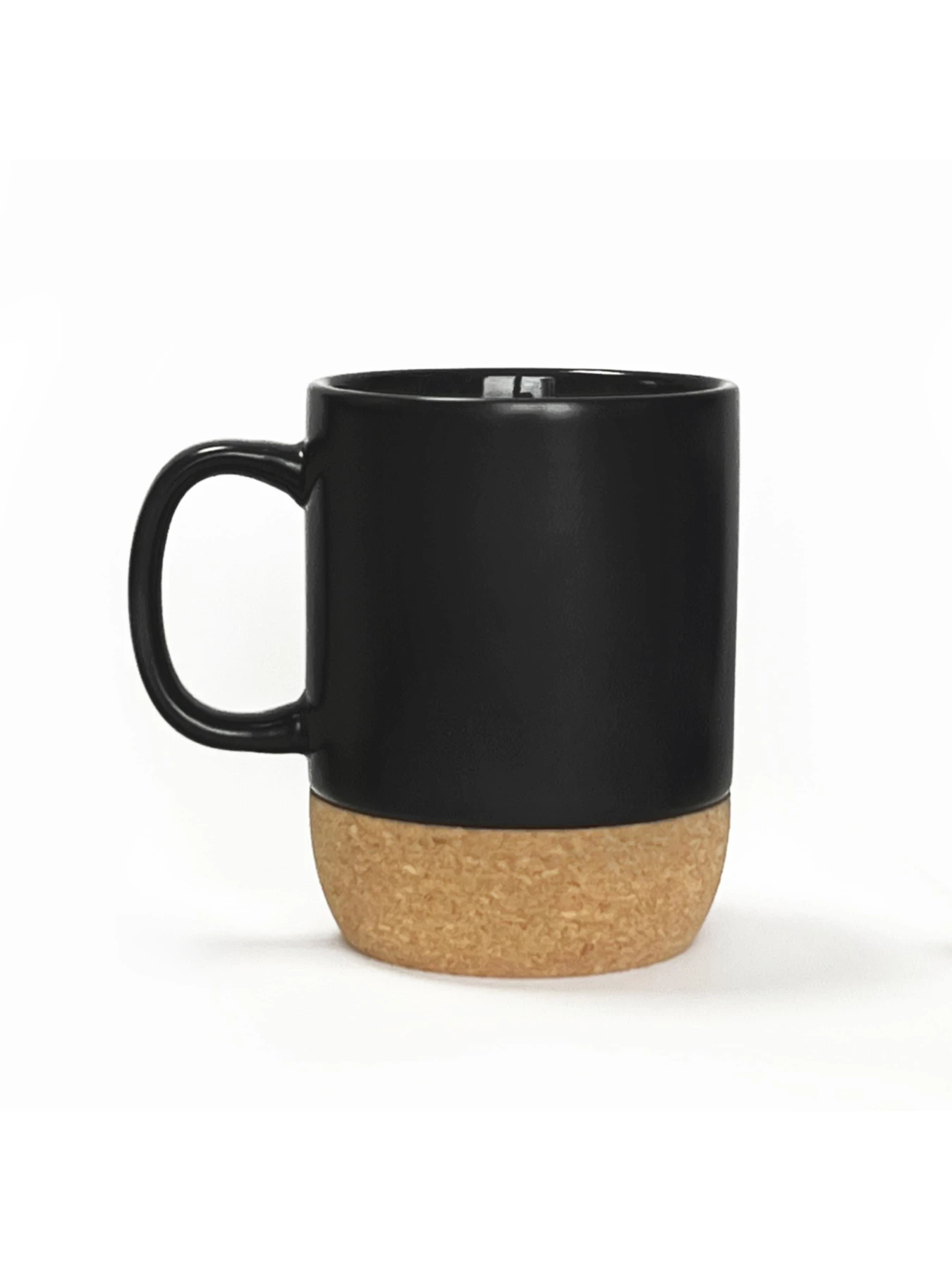 Чашка з корковою підставкою чорна MBM HOME модель KP-14 BLACK Чашка з корковою підставкою чорна MBM HOME модель KP-14 BLACK Фото