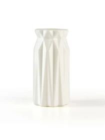 Ваза для цветов пластиковая белая MBM HOME модель DH-FLOWERS-01 WHITE Фото