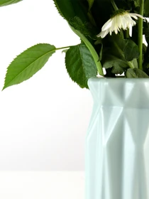Ваза для цветов пластиковая голубая MBM HOME модель DH-FLOWERS-01 BLUE Фото