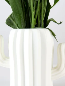 Ваза для цветов пластиковая белая MBM HOME модель DH-FLOWERS-02 WHITE Фото