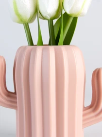 Ваза для цветов пластиковая розовая MBM HOME модель DH-FLOWERS-02 PINK Фото