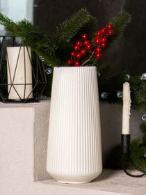 Ваза для цветов пластиковая белая MBM HOME модель DH-FLOWERS-03 WHITE Фото