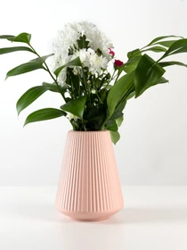 Ваза для цветов пластиковая розовая MBM HOME модель DH-FLOWERS-04 PINK Фото