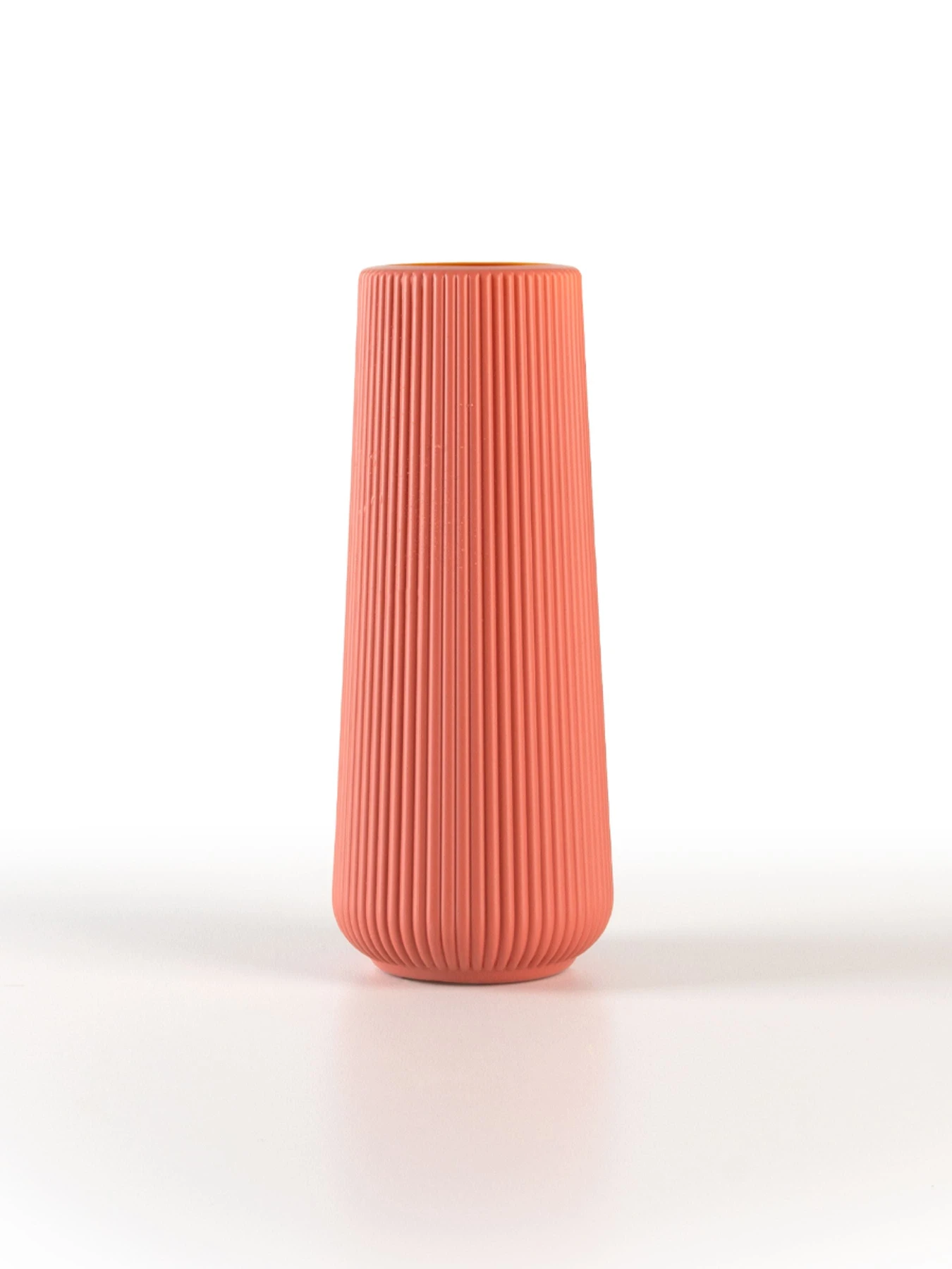 Ваза для цветов пластиковая коралловая MBM HOME модель DH-FLOWERS-05 CORAL Ваза для цветов пластиковая коралловая MBM HOME модель DH-FLOWERS-05 CORAL Фото