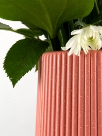 Ваза для цветов пластиковая коралловая MBM HOME модель DH-FLOWERS-05 CORAL Фото