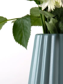 Ваза для цветов пластиковая голубая MBM HOME модель DH-FLOWERS-06 BLUE Фото