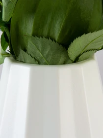 Ваза для цветов пластиковая белая MBM HOME модель DH-FLOWERS-07 WHITE Фото