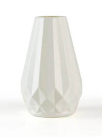 Ваза для цветов пластиковая белая MBM HOME модель DH-FLOWERS-07 WHITE Фото