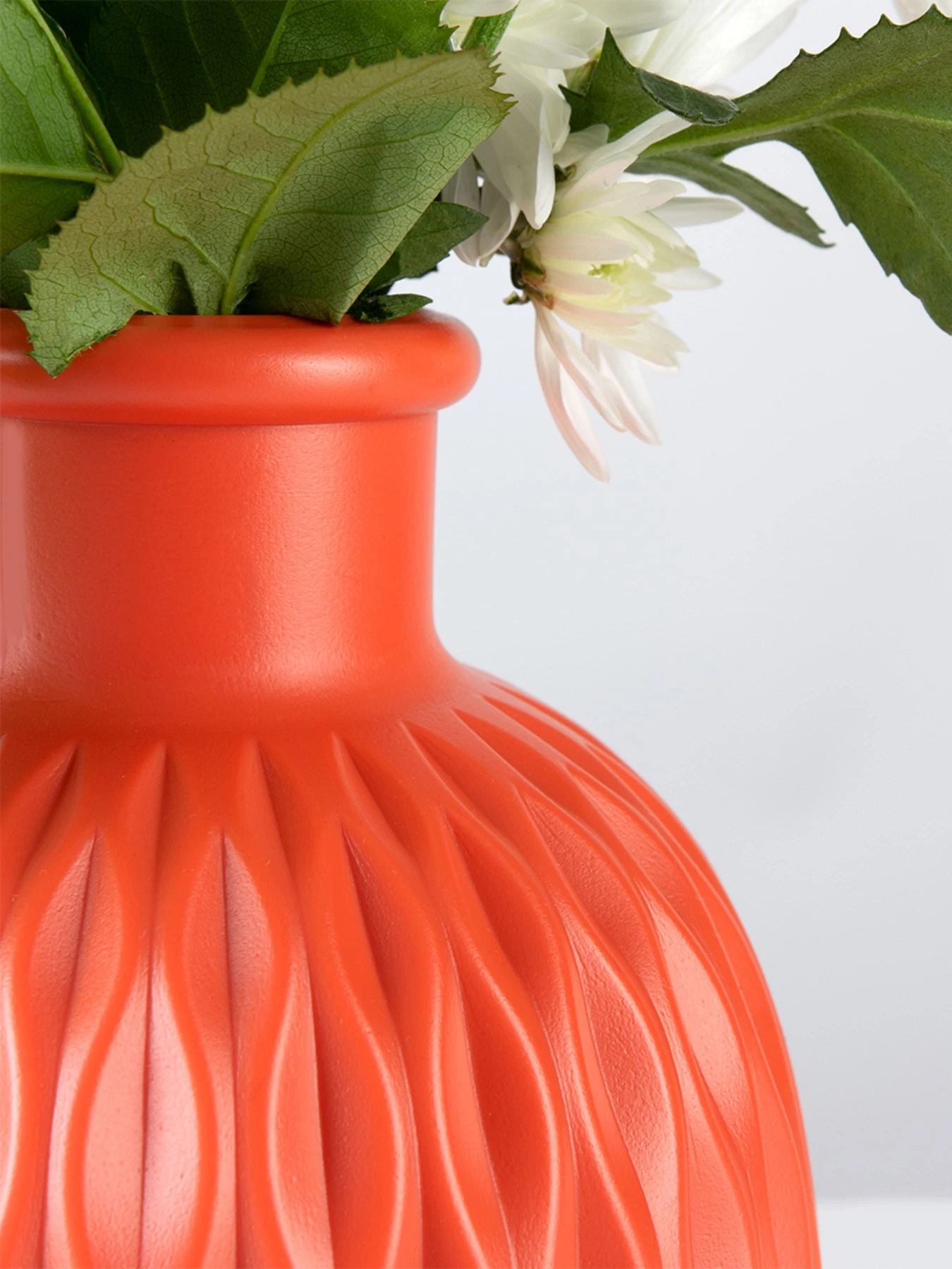 Ваза для цветов пластиковая коралловая MBM HOME модель DH-FLOWERS-09 CORAL Ваза для цветов пластиковая коралловая MBM HOME модель DH-FLOWERS-09 CORAL Фото