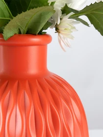 Ваза для цветов пластиковая коралловая MBM HOME модель DH-FLOWERS-09 CORAL Фото