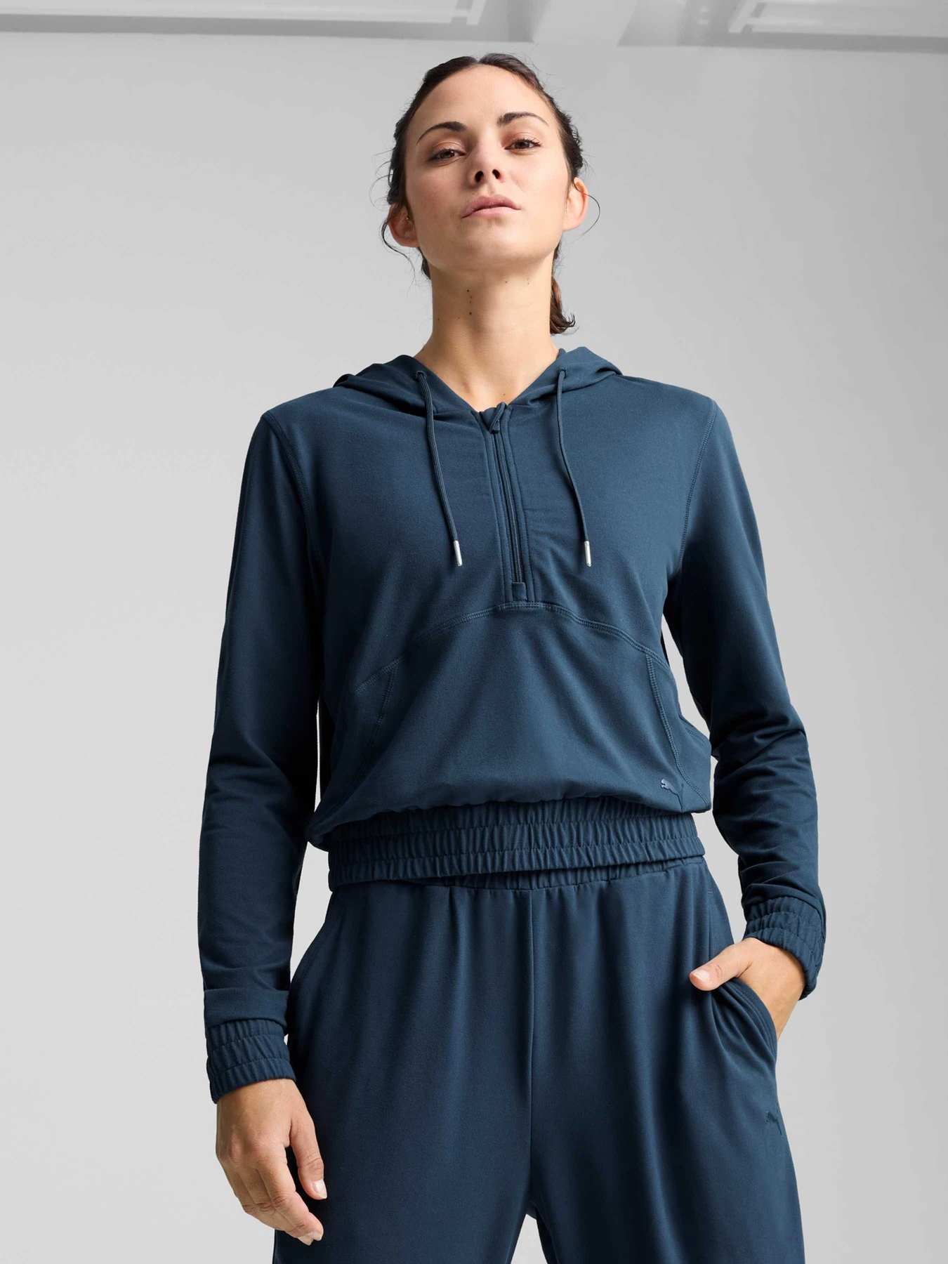 Худи и свитшоты PUMA 1/4 Zip Hoodie модель 526819 Фото