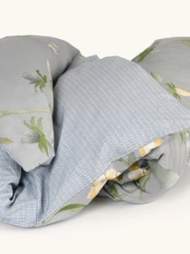 Пододеяльник "Песня цветов" из натурального сатина MBM HOME модель BL-DC-09/10 GRAY/PRINT Фото