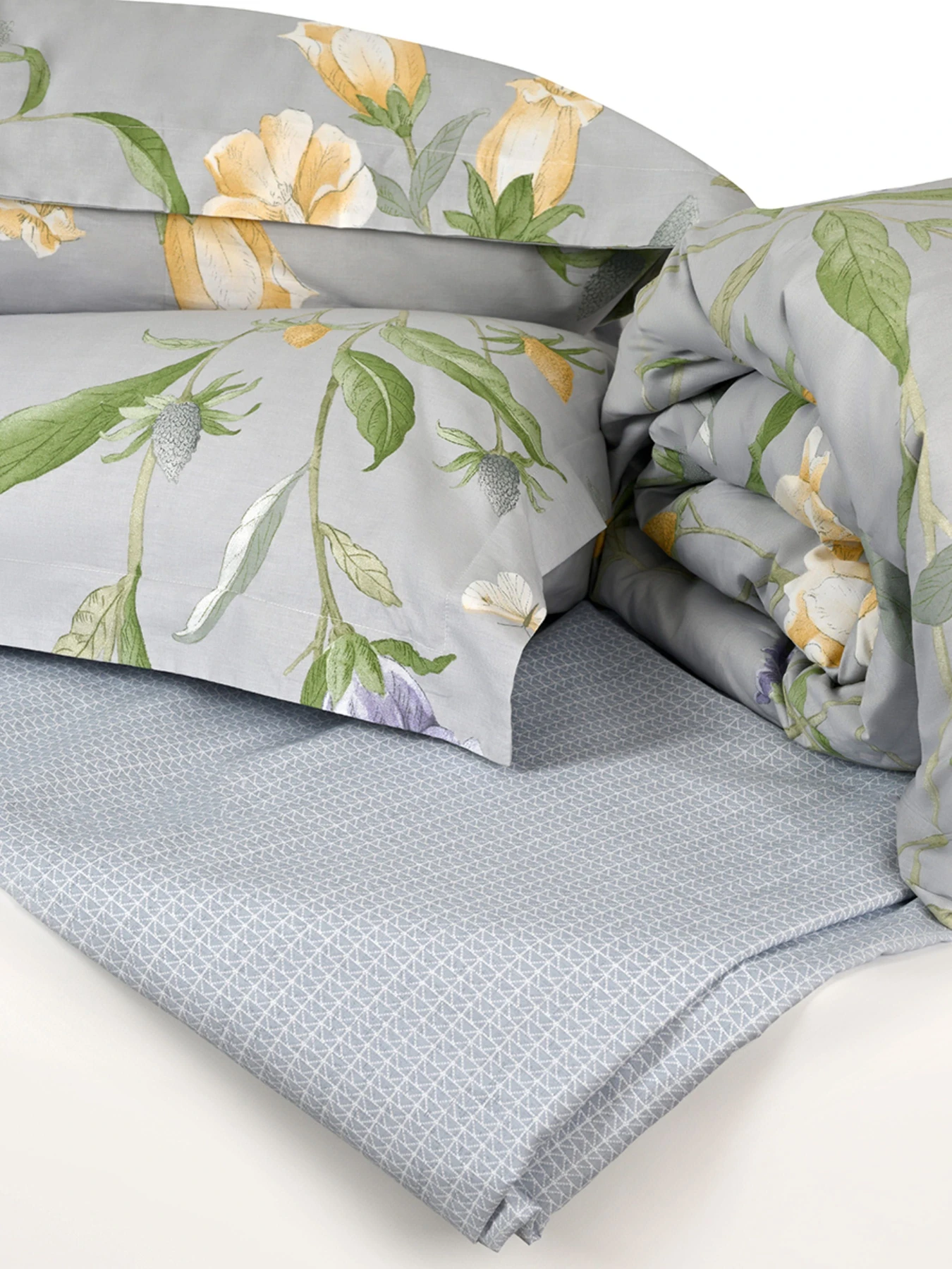 Простынь "Песня цветов" из натурального сатина MBM HOME модель BL-FS-09/10 GRAY Простынь "Песня цветов" из натурального сатина MBM HOME модель BL-FS-09/10 GRAY Фото