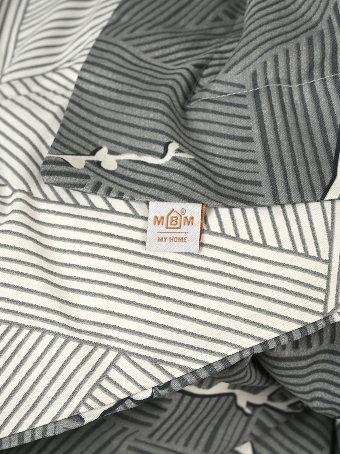 Пододеяльник "Петрикор" из натурального сатина MBM HOME модель BL-DC-13/14 GRAY/PRINT Пододеяльник "Петрикор" из натурального сатина MBM HOME модель BL-DC-13/14 GRAY/PRINT Фото