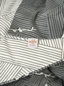 Пододеяльник "Петрикор" из натурального сатина MBM HOME модель BL-DC-13/14 GRAY/PRINT Фото