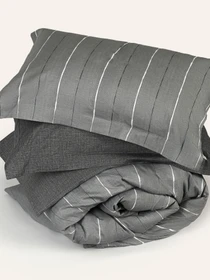 Пододеяльник "Сумерки" из натурального сатина MBM HOME модель BL-DC-11/12 GRAY/PRINT Фото