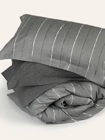 Простирадло "Сутінки" з натурального сатину MBM HOME модель BL-FS-11/12 GRAY Фото