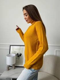 Свитры и кардиганы ISSA Plus модель WN20-658_горчичный Фото