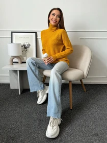Свитры и кардиганы ISSA Plus модель WN20-658_горчичный Фото