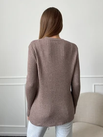Свитры и кардиганы ISSA Plus модель WN20-659_коричневый Фото