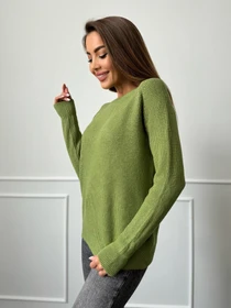 Свитры и кардиганы ISSA Plus модель WN20-662_зеленый Фото