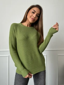 Свитры и кардиганы ISSA Plus модель WN20-662_зеленый Фото
