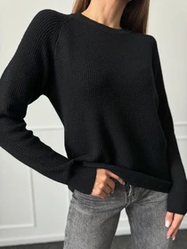 Свитры и кардиганы ISSA Plus модель WN20-662_черный Фото
